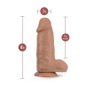 Dildo Realístico Au Naturel Bold Chub 10" Caramelo
