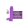 Dildo Dual Density Sensa Feel Neo Blush 11" Purple