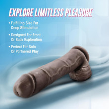 Dildo Realístico Au Naturel Big John 11.5" Marrón