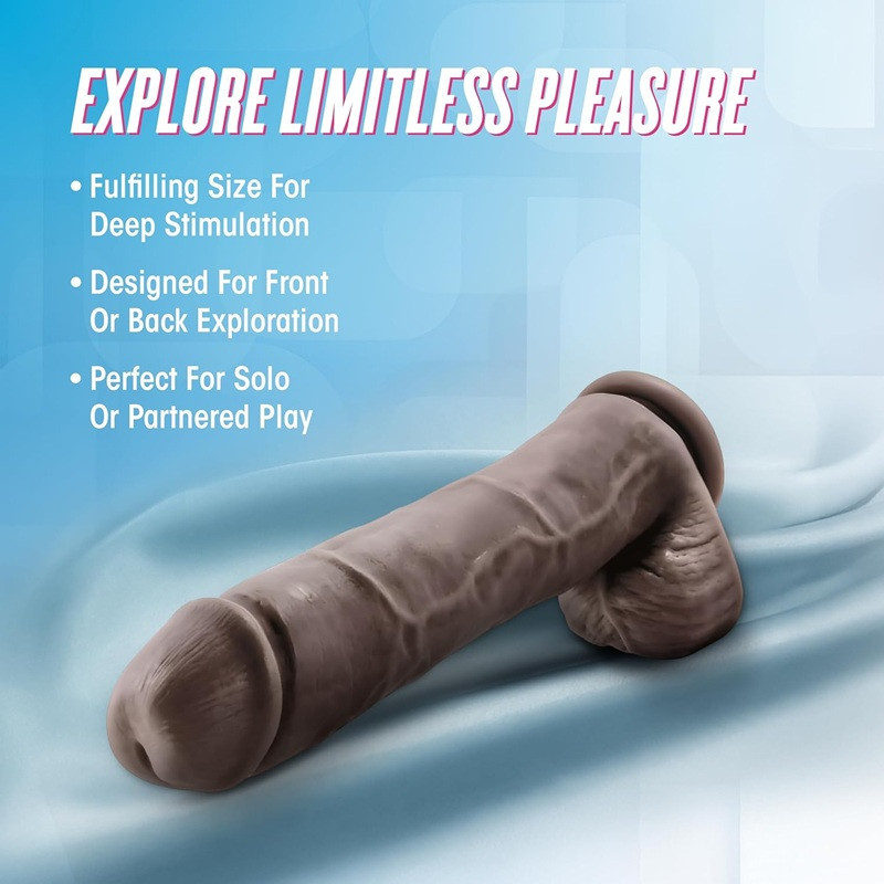 Dildo Realístico Au Naturel Big John 11.5" Marrón