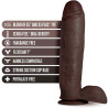 Dildo Realístico Au Naturel Huge 10" Marrón