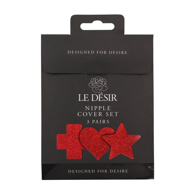 Set 3 Pares Cubrepezones Le Desir Rojo