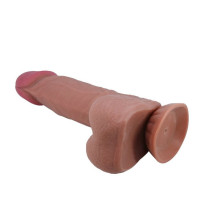 Dildo Sliding Skin Articulado Moreno 7,6"