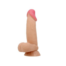 Dildo Sliding Skin Articulado Beis 7,6"