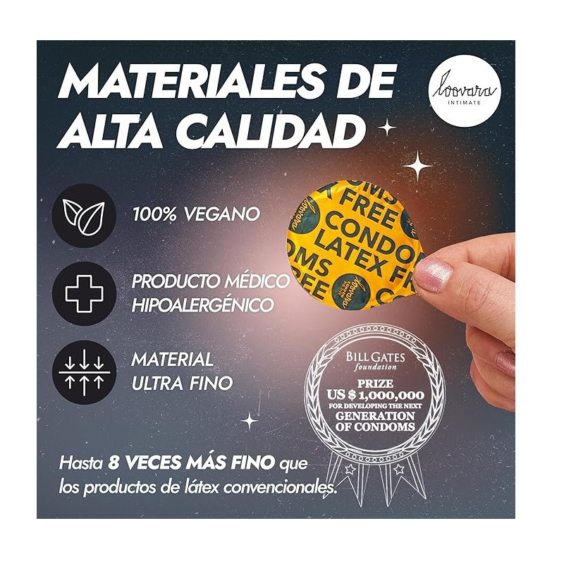 Caja 12 Preservativos XL Sin Látex Loovara