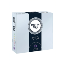 Caja de 36 Preservativos Extrafinos Mister Size 69