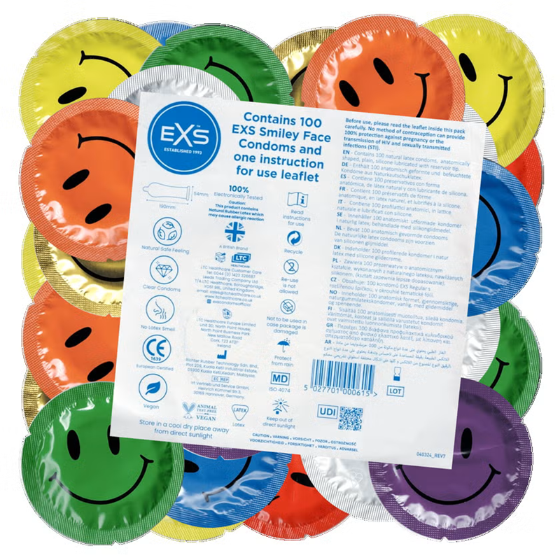 Preservativos Smiley Face Exs 100 uds