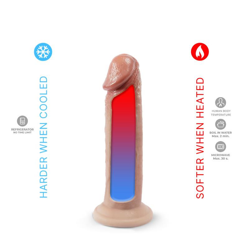 Dildo Premium Real Skin Liquid Silicone 7,5 Mod 2