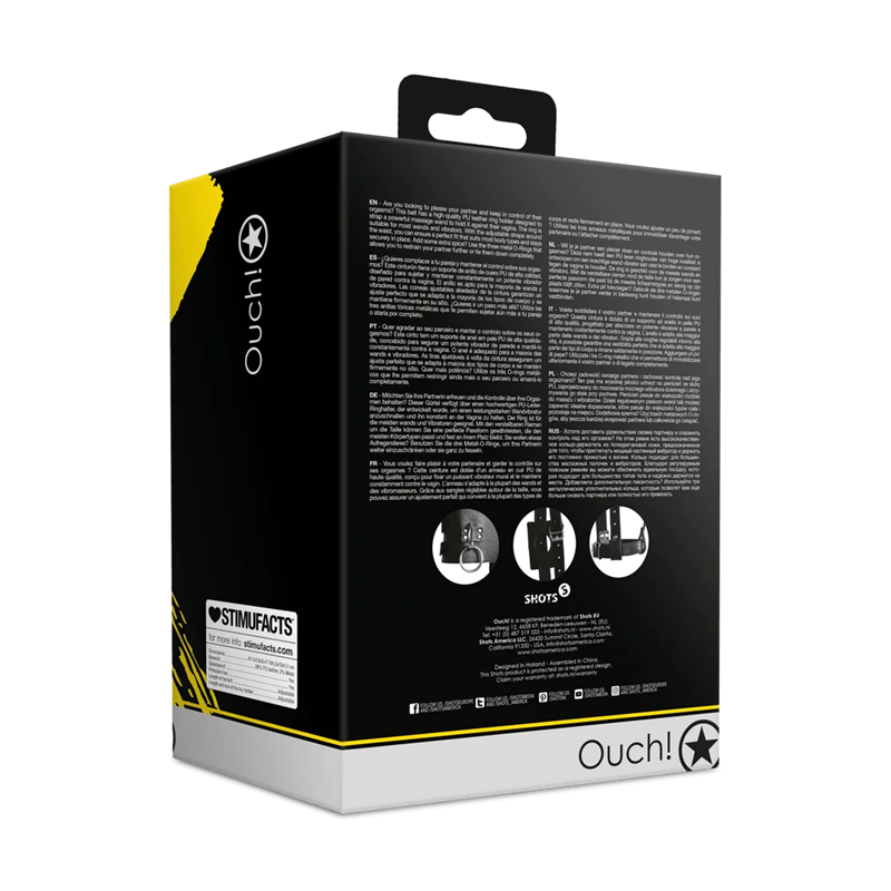 Cinturón Soporte Vibrador Xtreme Ouch