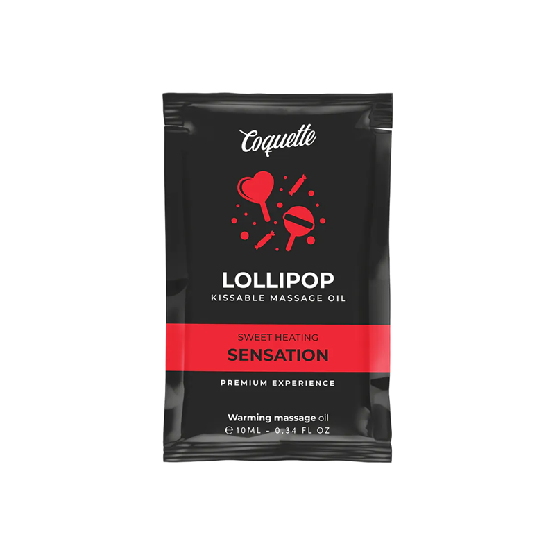 Sobre Aceite de Masaje Calor Piruleta Coquette 10 ml