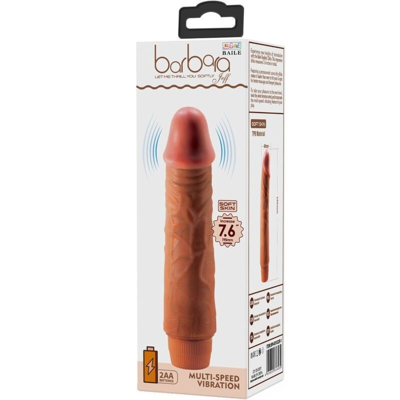 Vibrador Realístico Barbara Jeff Mulato