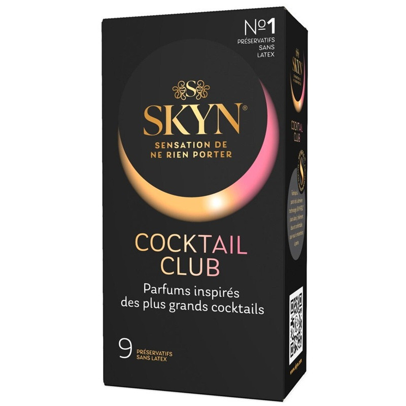Caja 9 Preservativos Skin Cocktail Club