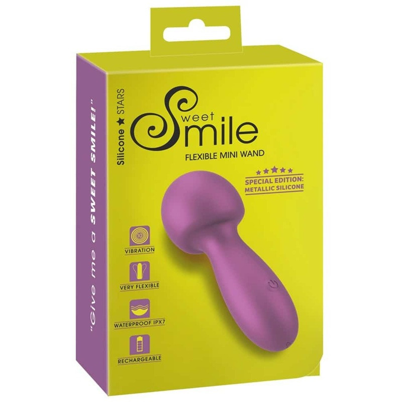 Vibrador Flexible Mini Wand Silicona Sweet Smile