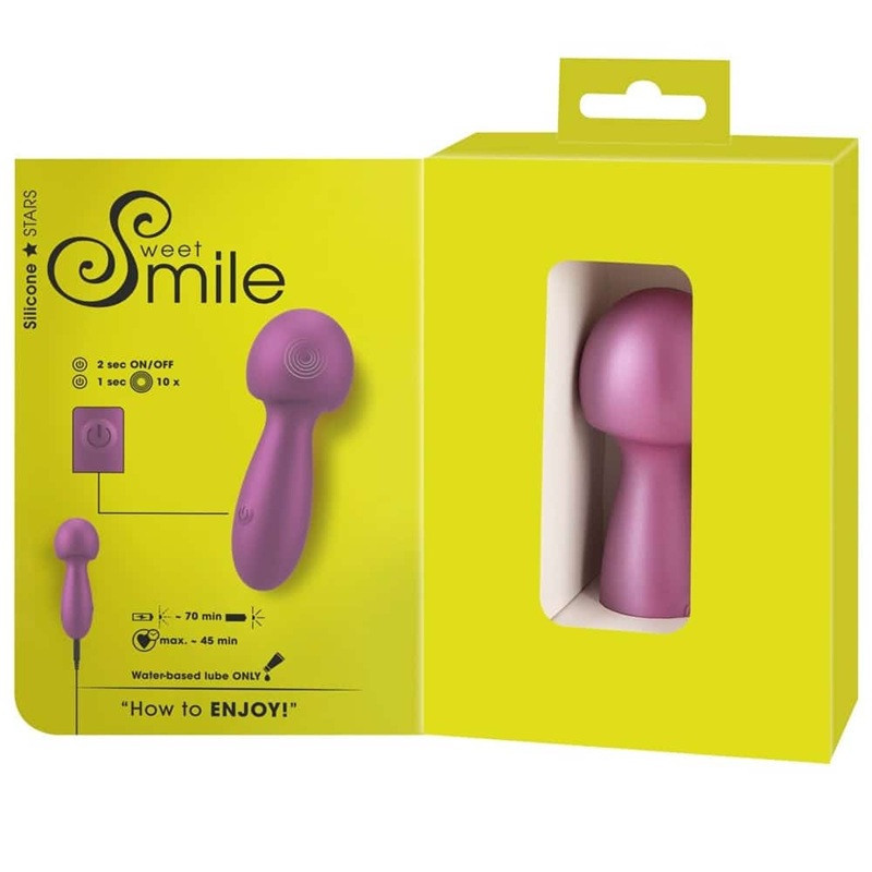 Vibrador Flexible Mini Wand Silicona Sweet Smile