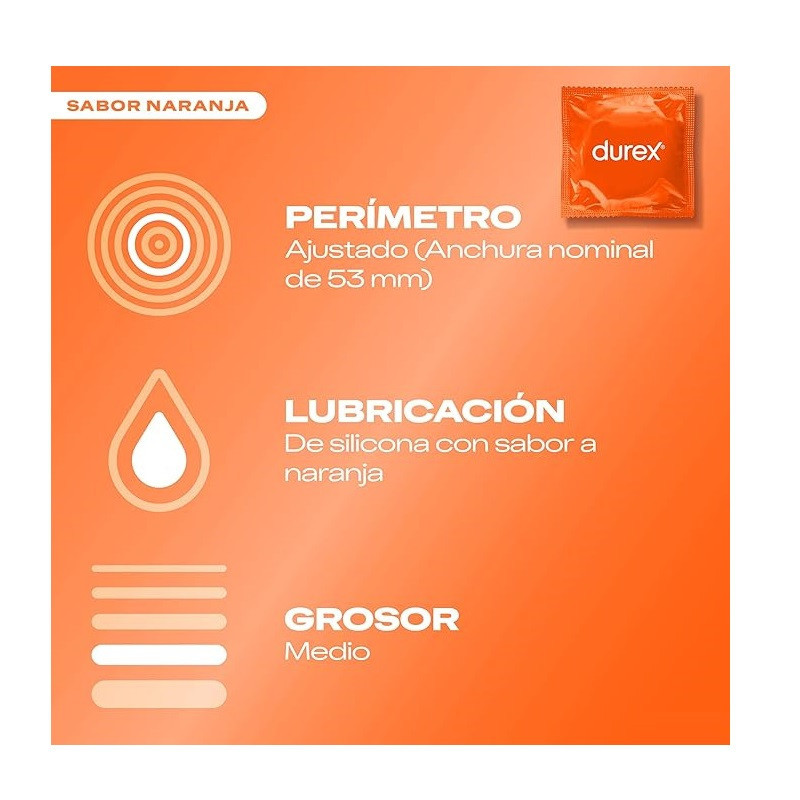 Caja 144 Preservativos Durex Saboréame