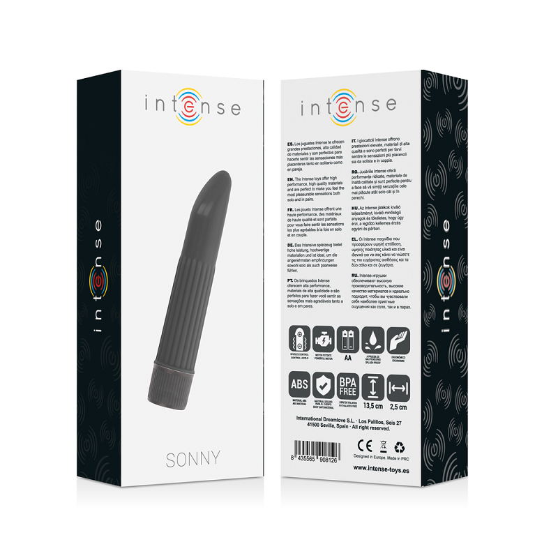 Vibrador de Pilas Sonny Intense Negro