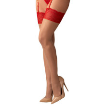 Medias Lisas Beis/Rojo Cupid Desir Obsessive