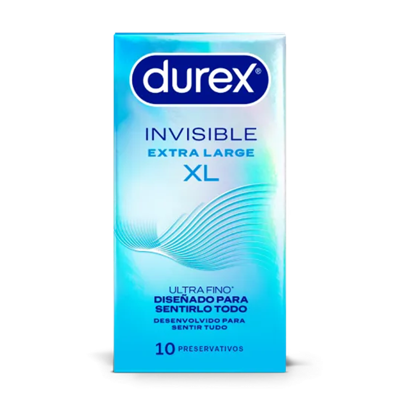 Caja 10 Preservativos Durex Invisible XL Ultrafino