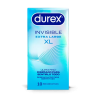 Caja 10 Preservativos Durex Invisible XL Ultrafino