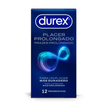 Caja 12 Preservativos Durex Placer Prolongado