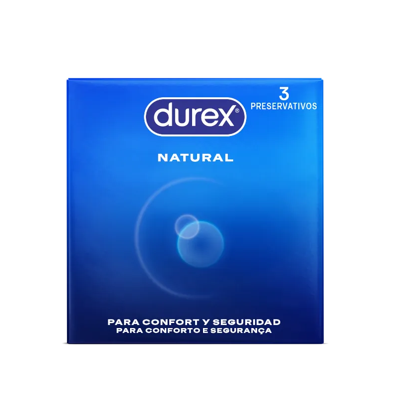 Caja 3 Preservativos Durex Natural