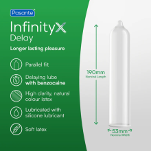 Caja 12 Preservativos Pasante Retardantes Infinity
