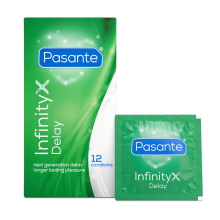 Caja 12 Preservativos Pasante Retardantes Infinity