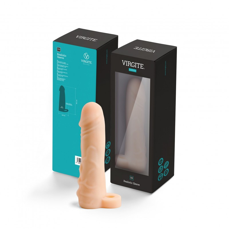 Funda Pene Realística Beis Virgite S9