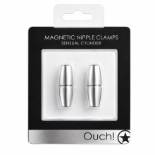 Imanes Pezones Ouch Magnetic Nipple Clamps Sensual Cylinder Plateado