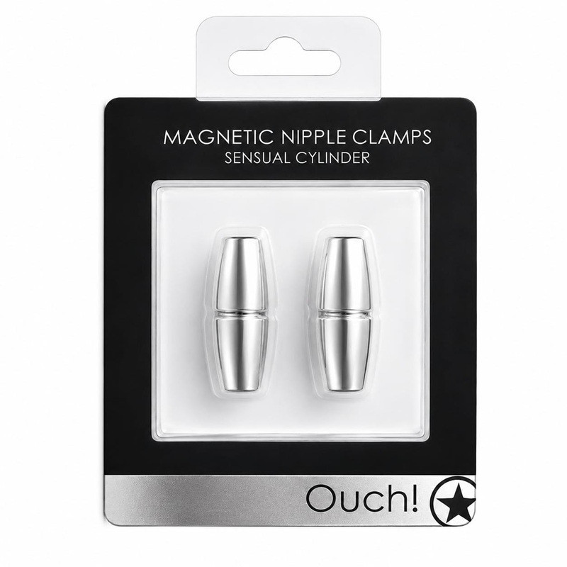 Imanes Pezones Ouch Magnetic Nipple Clamps Sensual Cylinder Plateado