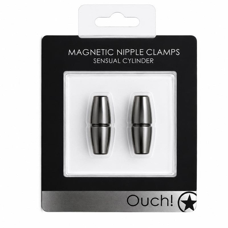 Imanes Pezones Ouch Magnetic Nipple Clamps Sensual Cylinder Gris