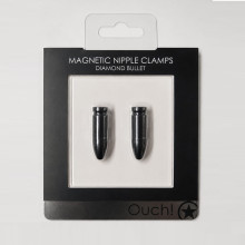 Imanes Pezones Ouch Magnetic Nipple Clamps Diamond Bullet Negro