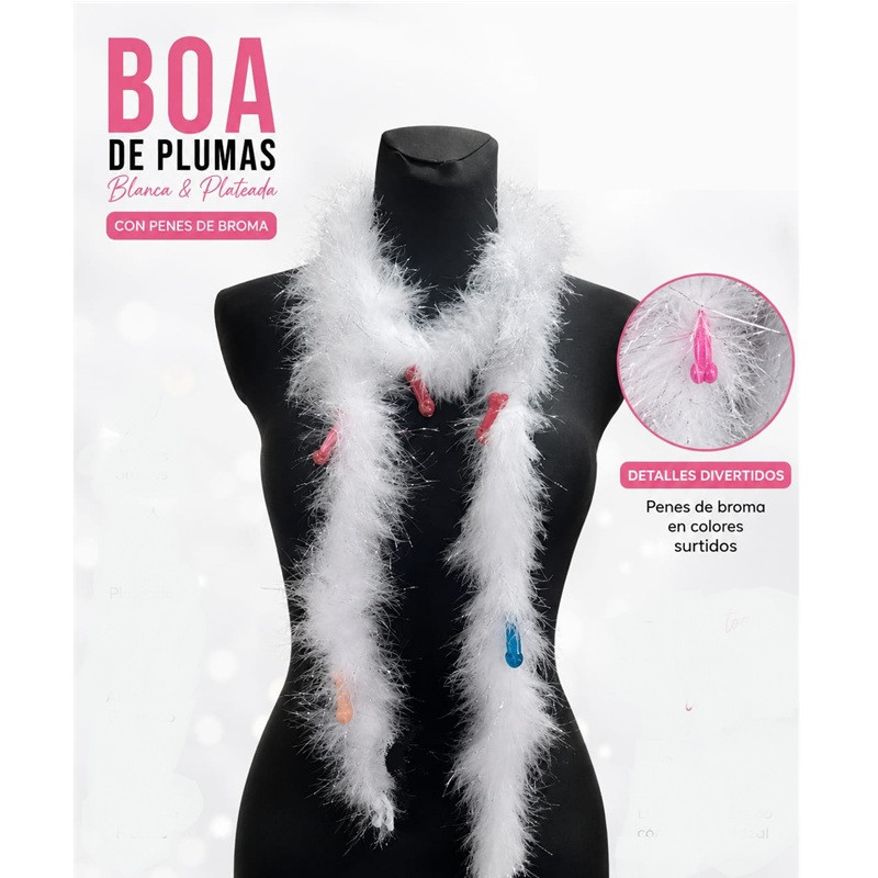 Boa Sexy Plumas y Penecillos