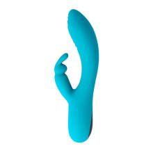 Vibrador Rabbit y Tapping V9 Virgite Turquesa