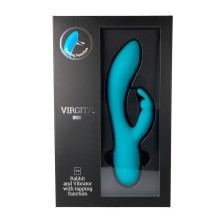 Vibrador Rabbit y Tapping V9 Virgite Turquesa