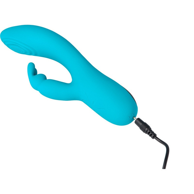 Vibrador Rabbit y Tapping V9 Virgite Turquesa