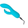Vibrador Rabbit y Tapping V9 Virgite Turquesa