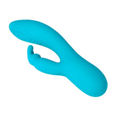 Vibrador Rabbit y Tapping V9 Virgite Turquesa