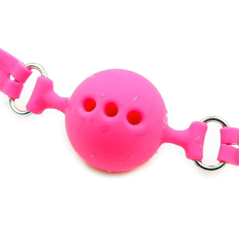 Mordaza Transpirable Silicona Rosa S