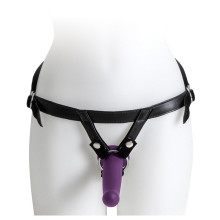 Set Arnés + 3 Dildos Silicona Virgite Morado