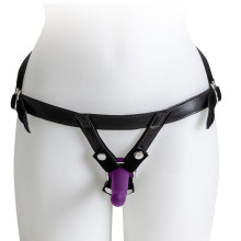 Set Arnés + 3 Dildos Silicona Virgite Morado