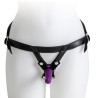 Set Arnés + 3 Dildos Silicona Virgite Morado