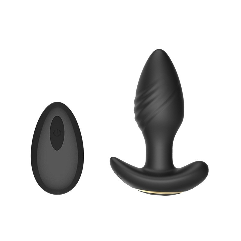 Plug Anal Vibrador Rotador Control Remoto