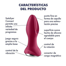Satisfyer Rotator Plug 2+ Connect App Burdeos