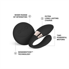 Estimulador Dual Action Lelo Tiani Duo Negro