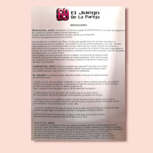 Juego De Tablero Erótico 69 El Juego De La Pareja