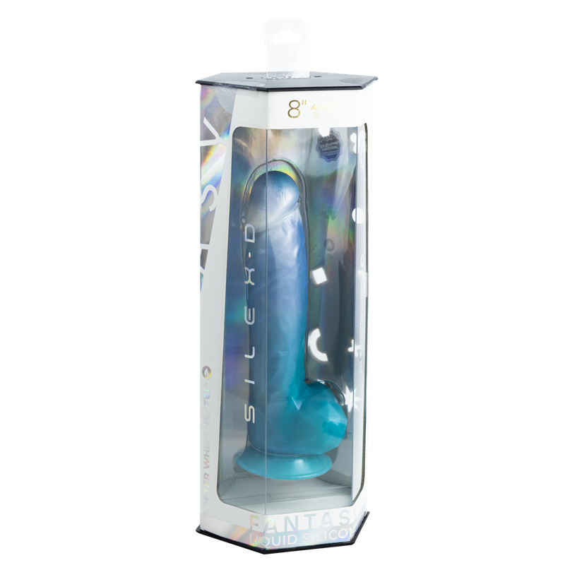 Fantasy Liquid Silicone Angel Blue Silexd 8"