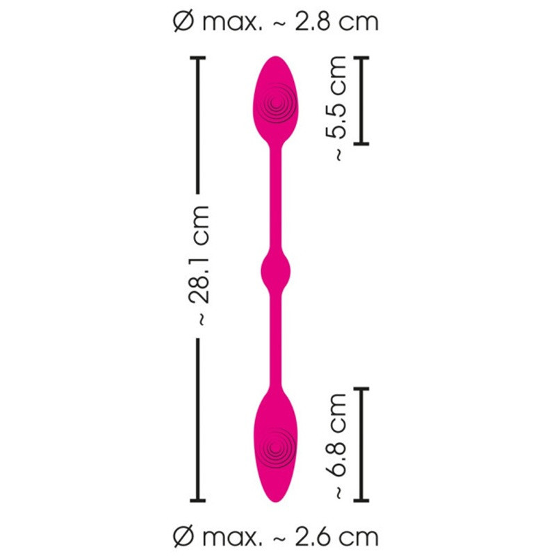 Double Pleasure Love Balls Sweet Smile Control Remoto