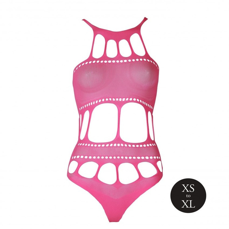 Body Grecian Neckline Neon Pink Ouch 832