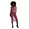 Conjunto Top y Falda Neon Pink Ouch 834